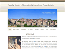 Tablet Screenshot of carmeldiscalcedsecular.org.uk
